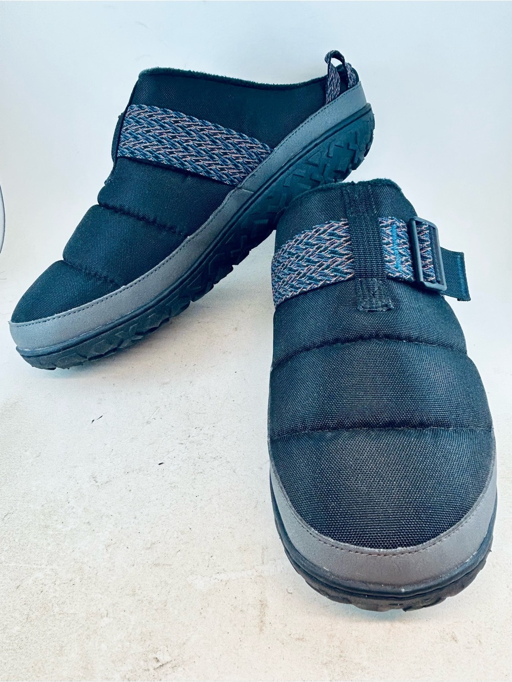 Chaco Men's Black Graphite Ramble Rugged Canvas Clog Slippers size 13 EU 46